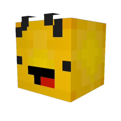 YellowMellow040 Minecraft avatar head, 3D render