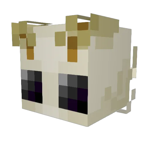 YellowMoth01 Minecraft avatar head, 3D render