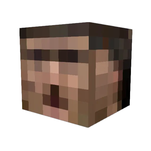 YellowPaladin Minecraft avatar head, 3D render