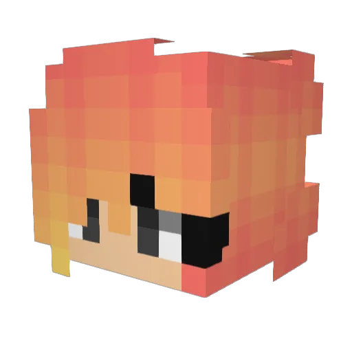 YellowRose2018 Minecraft avatar head, 3D render
