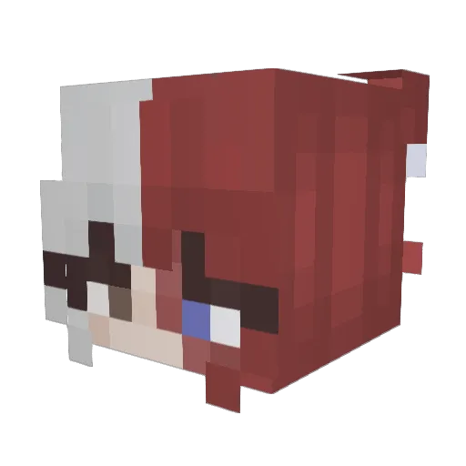 YellowStar08 Minecraft avatar head, 3D render