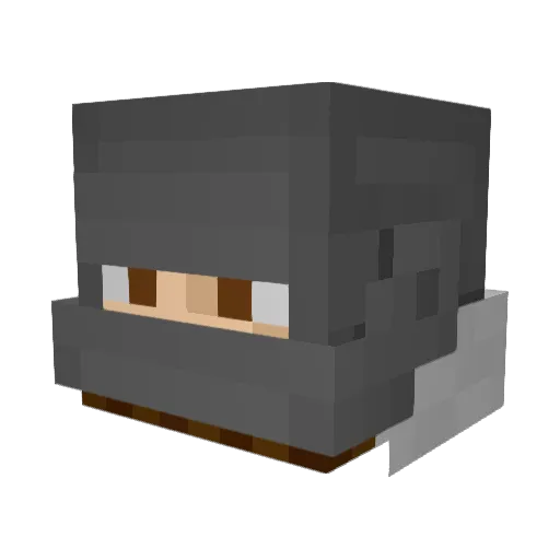 YellowVictini Minecraft avatar head, 3D render
