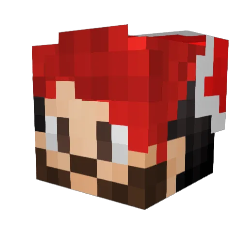Yellow_Ly Minecraft avatar head, 3D render