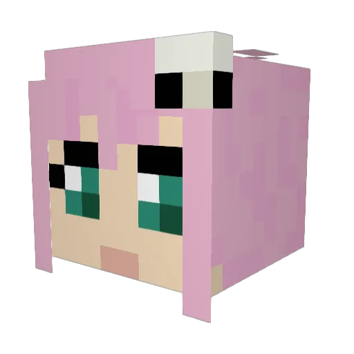 Yellow_Miner Minecraft avatar head, 3D render