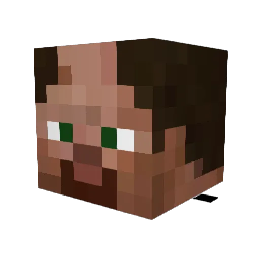 Yellow_Stevens Minecraft avatar head, 3D render