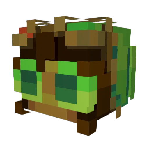 Yellow_frogs Minecraft avatar head, 3D render