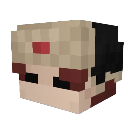 Yellowbaker Minecraft avatar head, 3D render