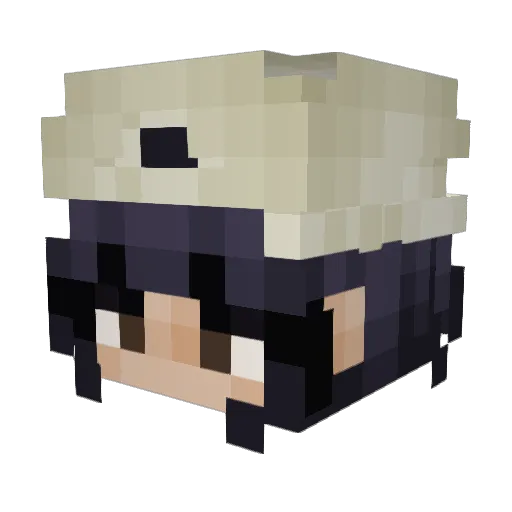 Yellowbry Minecraft avatar head, 3D render