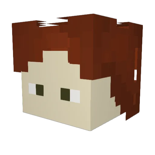 Yellowflash488 Minecraft avatar head, 3D render