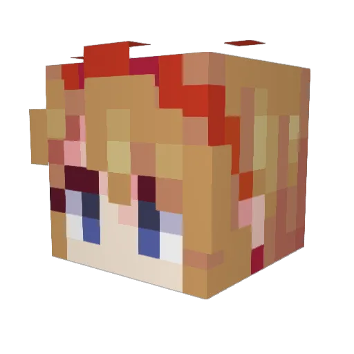 YellowguyDw8 Minecraft avatar head, 3D render
