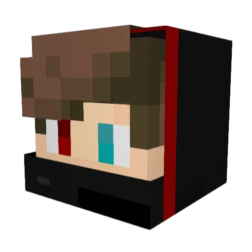 Yellowlionking Minecraft avatar head, 3D render