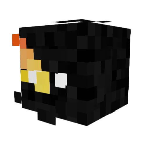 Yelnif1234 Minecraft avatar head, 3D render