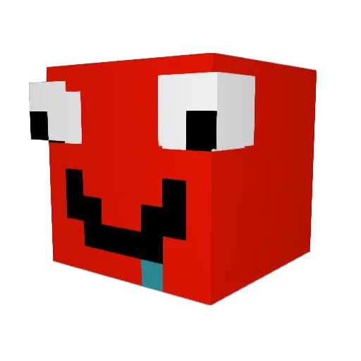 Yelnn1f Minecraft avatar head, 3D render