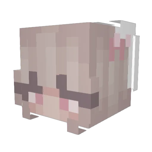 YenYuen Minecraft avatar head, 3D render