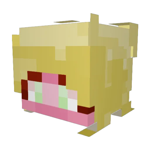 Yeneomon Minecraft avatar head, 3D render