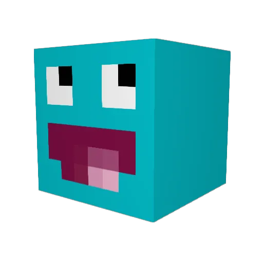 Yenha_ Minecraft avatar head, 3D render