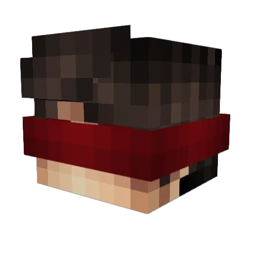 Yenndo Minecraft avatar head, 3D render