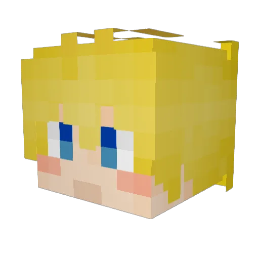 Yeno0 Minecraft avatar head, 3D render