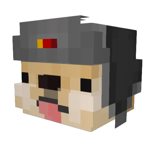 YentaDev Minecraft avatar head, 3D render