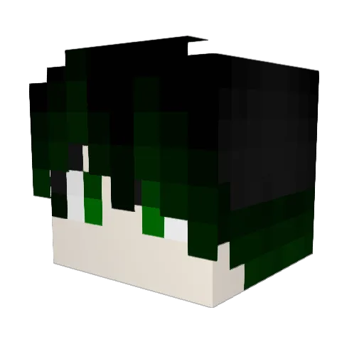 Yenur Minecraft avatar head, 3D render