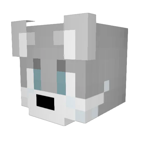 Yenvo Minecraft avatar head, 3D render