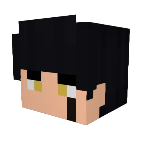 Yeoa Minecraft avatar head, 3D render