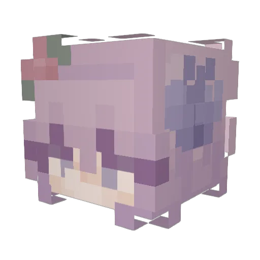 Yeoem Minecraft avatar head, 3D render