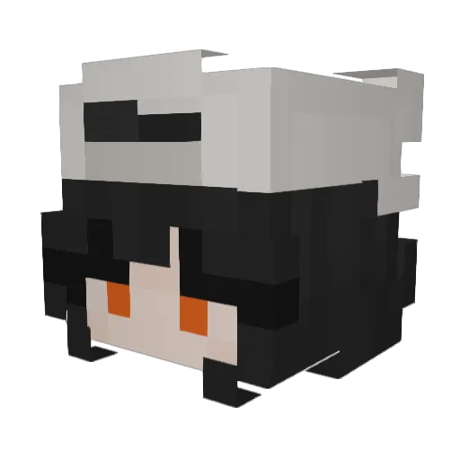 Yeoj_u Minecraft avatar head, 3D render