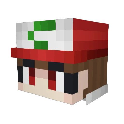 Yeombappe Minecraft avatar head, 3D render