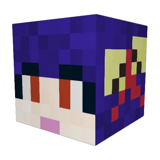 YeonLight_ Minecraft avatar head, 3D render