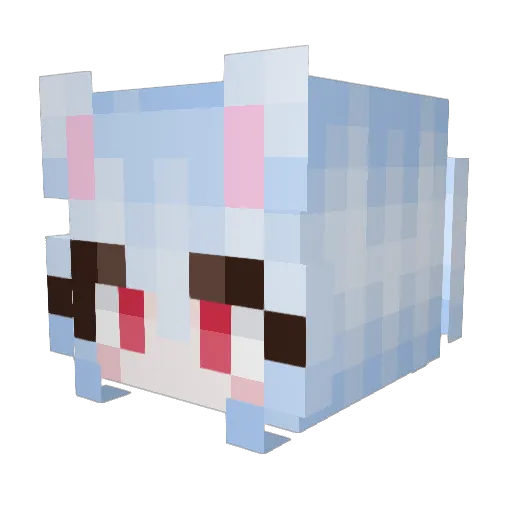 YeonSeoHwa Minecraft avatar head, 3D render