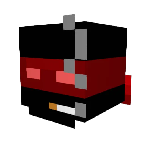 Yeondai Minecraft avatar head, 3D render