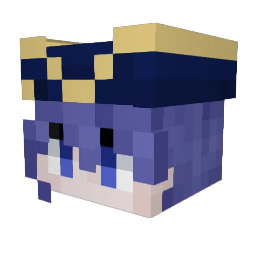 YeonduSoek Minecraft avatar head, 3D render
