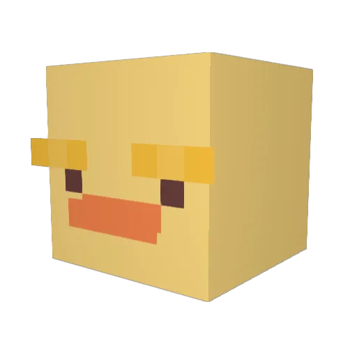 Yeongddeok04 Minecraft avatar head, 3D render