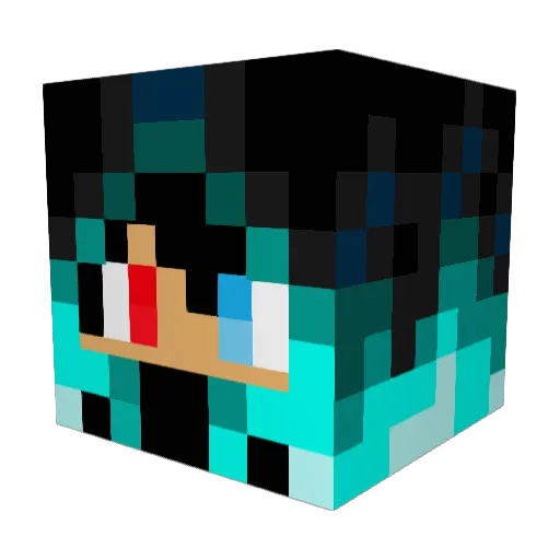 Yeongsung Minecraft avatar head, 3D render