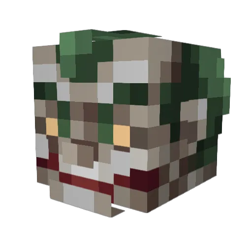 Yeonhe Minecraft avatar head, 3D render