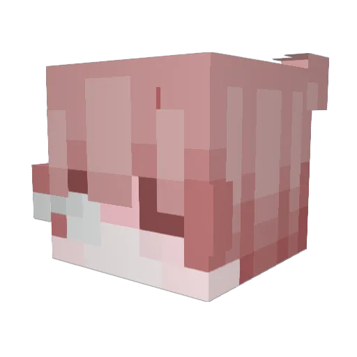 Yeoniix Minecraft avatar head, 3D render