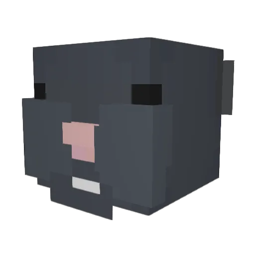 Yeorb Minecraft avatar head, 3D render