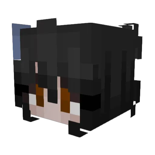 Yeorim__ Minecraft avatar head, 3D render
