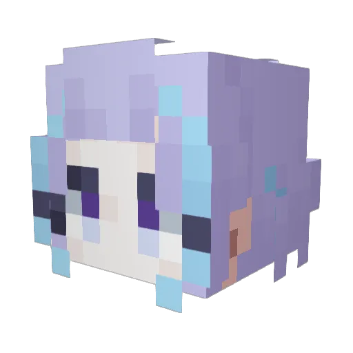 Yeorin528 Minecraft avatar head, 3D render