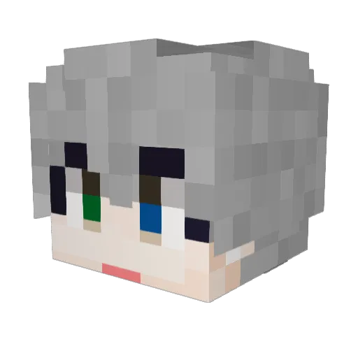 Yeosirang_ Minecraft avatar head, 3D render