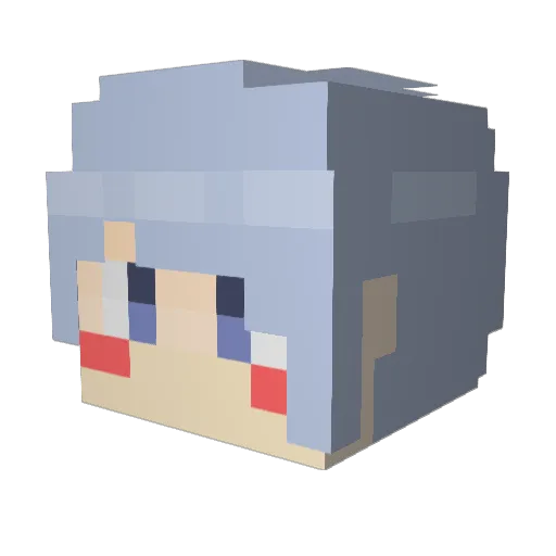Yeotang Minecraft avatar head, 3D render