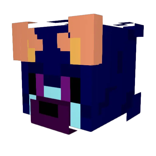 YepItsGeo Minecraft avatar head, 3D render