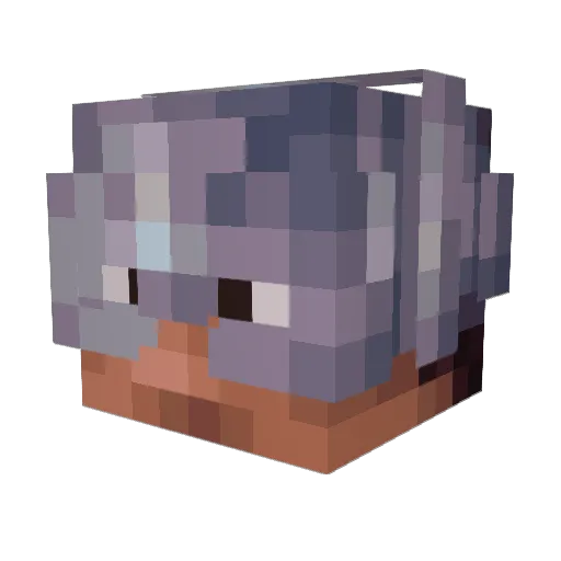 YepSteve Minecraft avatar head, 3D render