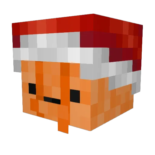 Yepaa Minecraft avatar head, 3D render