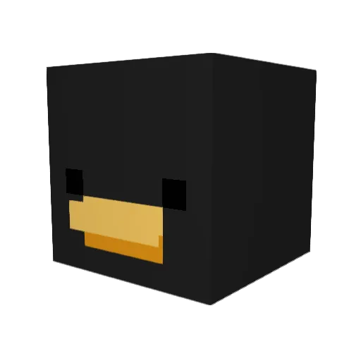 Yepico Minecraft avatar head, 3D render