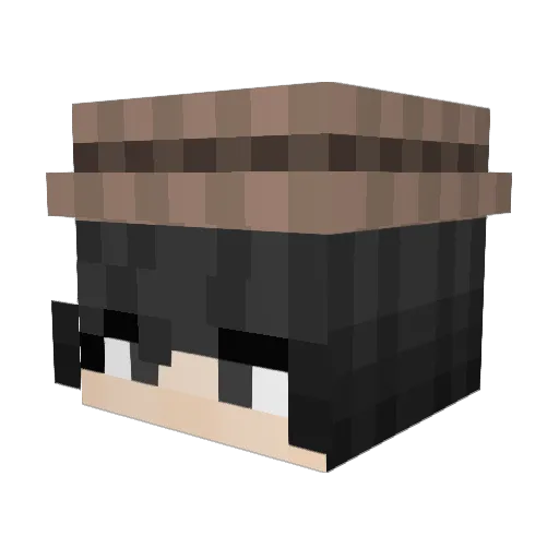 Yepingjiang Minecraft avatar head, 3D render