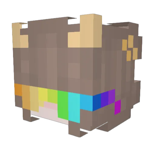 Yepple Minecraft avatar head, 3D render