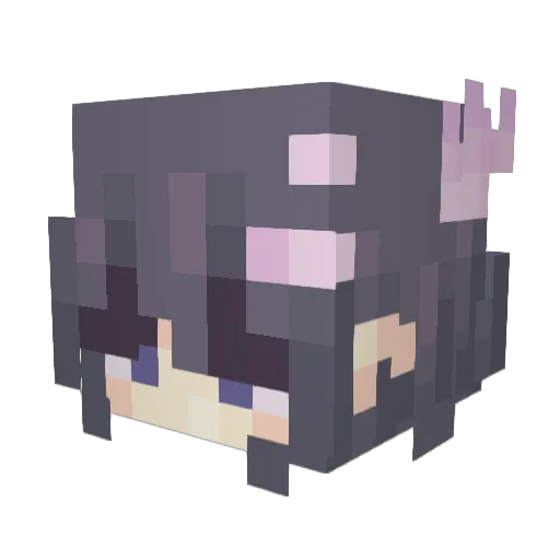 Yeqod Minecraft avatar head, 3D render