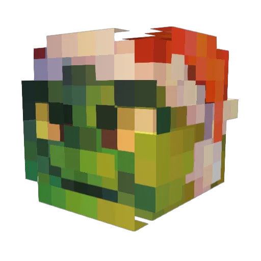 YerMahm Minecraft avatar head, 3D render